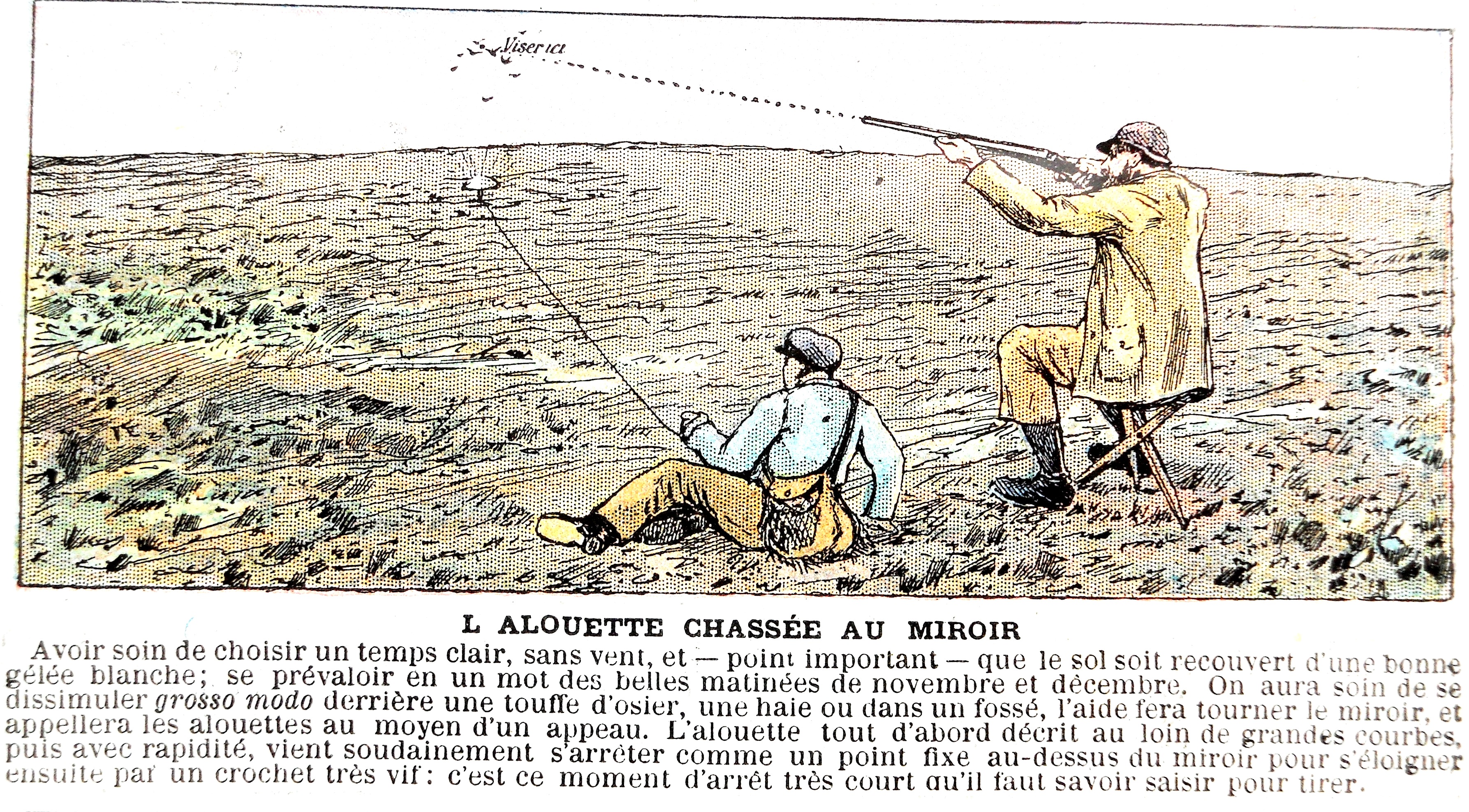 Gravure Chasse 1905